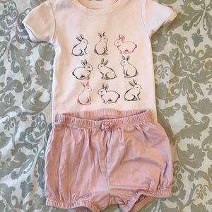 🐰 Bunny Tee + Shorts Outfit GAP & Old Navy